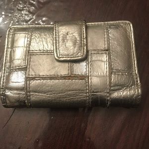 Silver wallet with credit card area by Relic